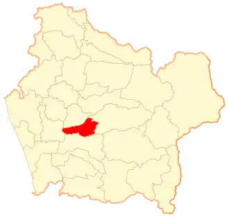 Lage von Padre Las Casas in der Región de la Araucanía