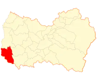 Lage der Gemeinde in der Región del Libertador General Bernardo O’Higgins