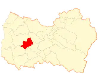 Lage der Gemeinde in der Región del Libertador General Bernardo O’Higgins