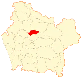 Lage von Perquenco in der Región de la Araucanía