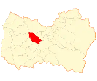 Lage der Gemeinde in der Región del Libertador General Bernardo O’Higgins