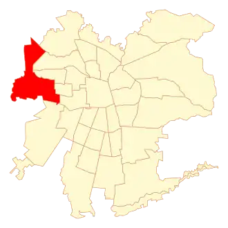 Lage von Pudahuel in der Provinz Santiago