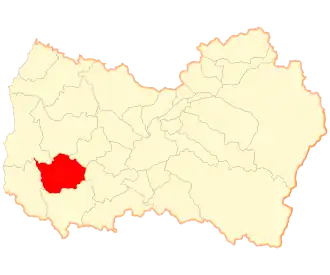 Lage der Gemeinde in der Región del Libertador General Bernardo O’Higgins