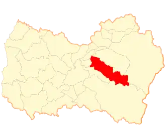 Lage der Gemeinde in der Región del Libertador General Bernardo O’Higgins