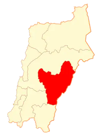 Lage der Gemeinde in der Región de Atacama