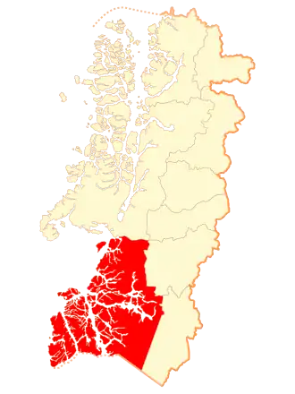 Lage der Kommune in der Region Aysén