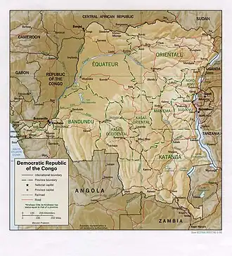 Demokratische Republik Kongo, Upemba-Nationalpark markiert