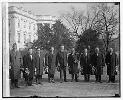 Die Supreme Lodge der AHEPA zu Besuch im Weissen Haus, 1929