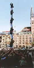 Pilar de sis in Kopenhagen, Castellers de Vilafranca, 1996
