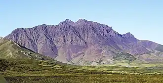 Blick von Westsüdwest auf den Copter Peak