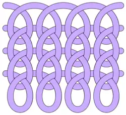 Kreuzstrickschlingen („koptischer“ Stich)