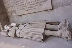 Liegefigur des Grafen Haymon aus dem 14. Jahrhundert