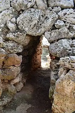 Blick in den Korridor von Norden