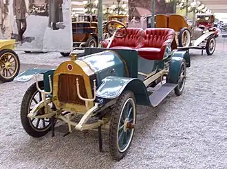 Corre-La Licorne von 1907 in der Cité de l’Automobile – Musée National – Collection Schlumpf