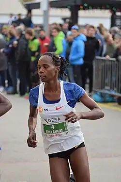 Sarah Chelangat Rang zehn in&nbsp;15:19,90&nbsp;min