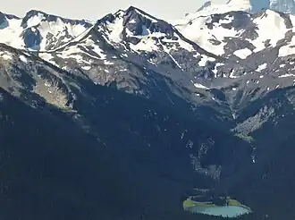 Nordansicht mit dem Corrie Lake