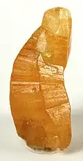 Gelborangefarbener Saphir aus Ratnapura, Sri Lanka