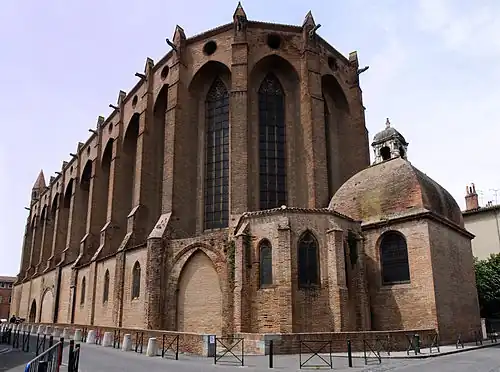 Franziskaner-/Jakobiner-Kirche in Toulouse, 13./14.&nbsp;Jahrhundert.