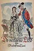 Umschlagvorderseite der Volksausgabe Ds verlorne Lied, von Friedrich Traffelet (um&nbsp;1935)