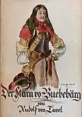 Umschlagvorderseite der Volksausgabe Der Schtärn vo Buebebärg. E Gschicht us de trüebschte Tage vom alte Bärn, von Friedrich Traffelet (um&nbsp;1935)