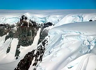 Überflug des Crescent Scarp, Operation IceBridge 2017