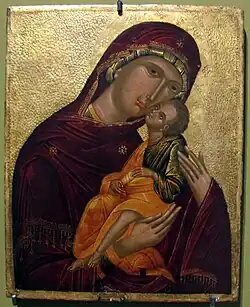 Ikone der Glykophilusa aus dem Jahr 1547 (Musée d’art et d’histoire in Genf)