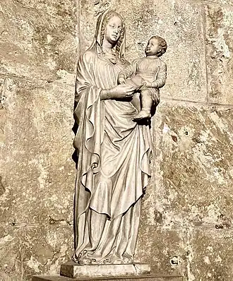 Toskanischer Meister, Madonna mit Kind, erste Hälfte des 14. Jahrhunderts.