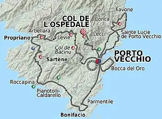 Karte Critérium International 2012