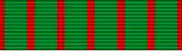 Bandschnalle des „Croix de guerre 1914–1918“