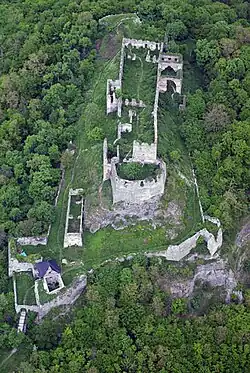 Ruine der Burg Csabrag
