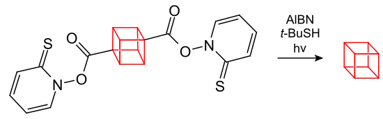 Synthese von Cuban über Hydroxamsäureester