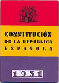 Einband der spanischen Verfassung von 1931