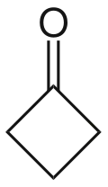 Struktur von Cyclobutanon