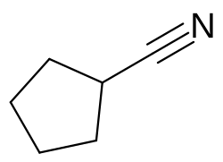 Strukturformel von Cyclopentylnitril