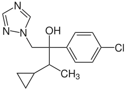 Strukturformel von Cyproconazol