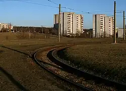 Endschleife Fieldorfa-Nila an der Wyzwolenia-Allee