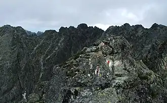 Blick vom Höhenweg Orla Perć