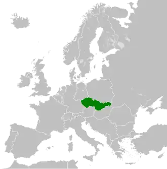 Tschechoslowakische Republik (1948–1960) und Tschechoslowakische Sozialistische Republik 1960–1989