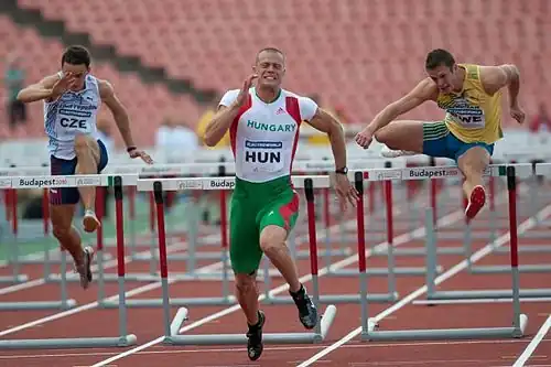 Mit seinem sechsten Platz erreichte Dániel&nbsp;Kiss (Mitte) nicht die nächste&nbsp;Runde