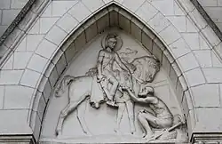 Kirche Saint-Martin, Tympanon über dem Eingangsportal