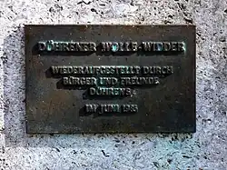 Döhrener Wolle-Widder „wiederaufgestellt… im Juni 1985“