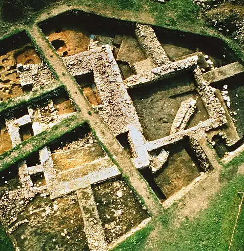 Ausgrabungen auf dem Herrensitz Düna, 1982