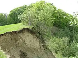 Die sogenannte Gehrenbergrutsche