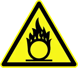 D-W011 Warnung vor brandfoerdernden Stoffen ty