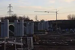 Bauarbeiten bei Nerestce, 2023