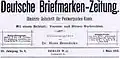 Deutsche Briefmarken-Zeitung von 1893