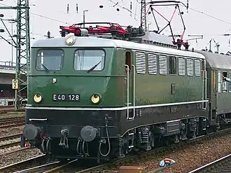 Museumslokomotive E 40 128 annähernd im Originalzustand