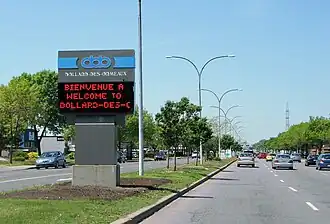 Ortseingang von Dollard-Des Ormeaux