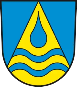 mit Tropfen und Wellenbalken: Tettau (Brandenburg)