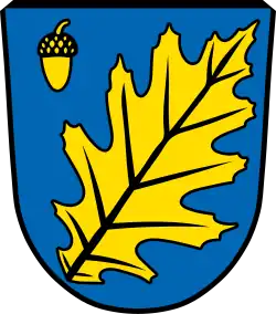 Aystetten (Bayern) mit Eichel und Spitzeneichenblatt